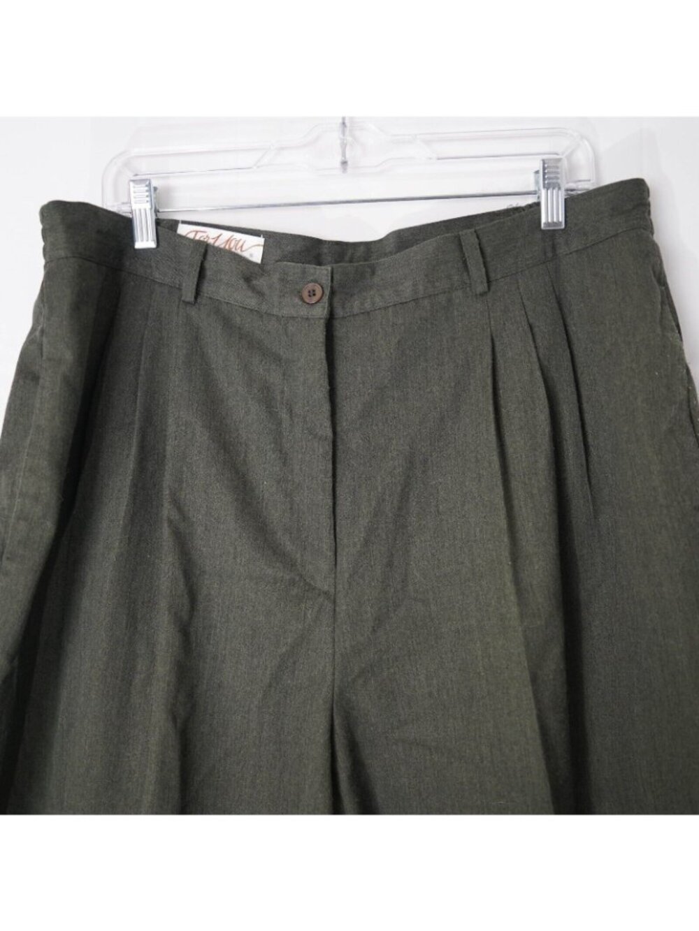 Vintage Spiegel For You Dress Pants Womens 20 36x27 Gray Tweed Office Bottoms - Picture 2 of 8